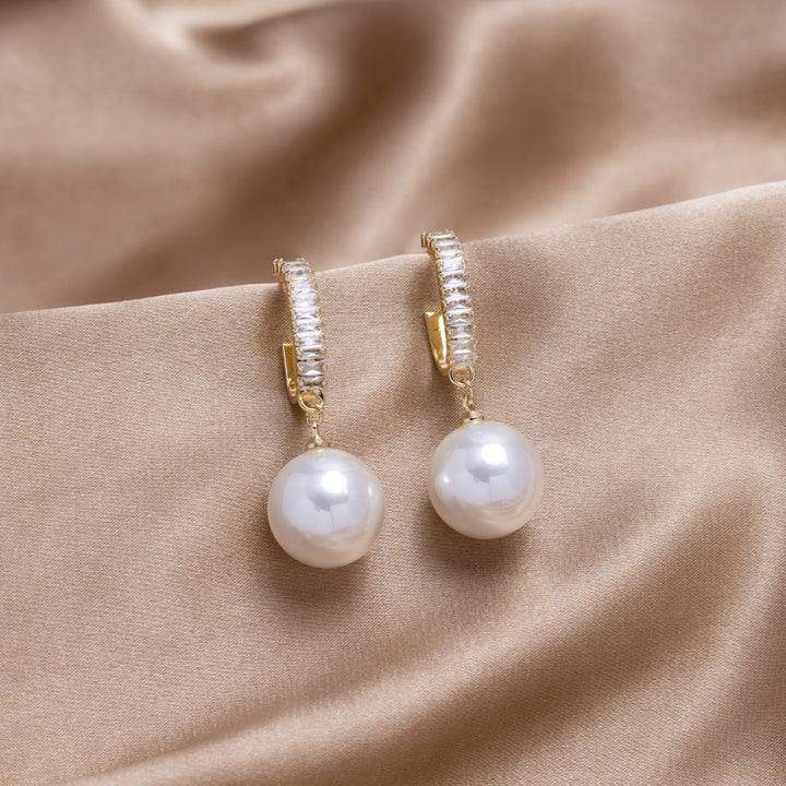 Pendientes de Lujo con Perlas y Circonitas