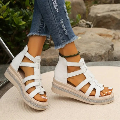 Heather | Glanzvolle Tacones de Cuña con Strass