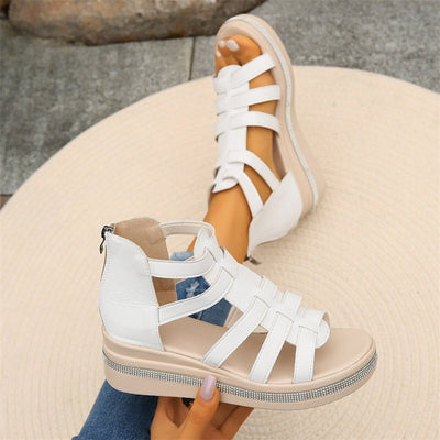 Heather | Glanzvolle Tacones de Cuña con Strass