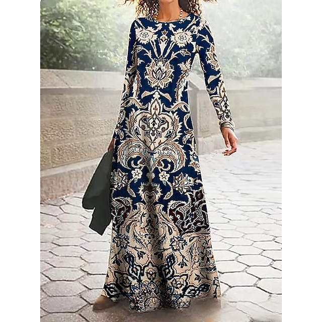Encantador vestido casual con estampado floral